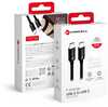 USB-C kaabel Forcell F-Energy C338, 3 m, 60W, 3A, must