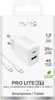 Seinalaadija Puro PROLITE 25W USB-C kaabliga, 1,2 m, valge