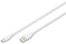 Kaabel USB-A/USB-C Digitus, 1 m, valge