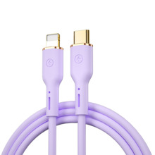 Kaabel USB-C/Lightning Wiwu YQ01, 1,2 m, lilla