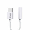 Adapter USB-C/3.5 mm Savio AK-51, valge