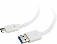 USB-C/USB 3.0 kaabel Gembird CCP-USB3-AMCM-1M-W, 1 m, valge