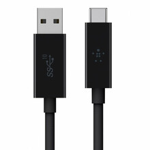 Kaabel USB-C/USB-A Belkin, 1 m, must