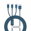 Kaabel 3in1 Baseus CAMLTYS-03, 1.5 m, sinine