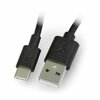 Kaabel USB-A/USB-C Goobay 369679, 10 cm, must