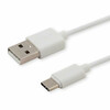 Kaabel USB-C/USB-A Savio CL-125, 1 m, valge