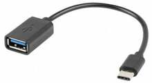 Adapter USB-C/USB-A Lanberg AD-OTG-UC-01, 0.15 m, must