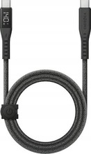 Kaabel USB-C Energea Flow CBL-DFLCC-BLK150M, 1.5 m, must, 240W, 5A PD