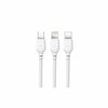 Kaabel 3in1 XO, 1 m, USB-Lightning/USB-C/microUSB