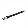 Kaabel USB-A/USB-C Roline 11.02.9014, 0.11 m, must