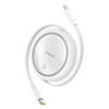 Kaabel USB-C/Lightning Baseus Free2Pull, 1 m, valge