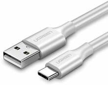 Kaabel USB-A/USB-C Ugreen 60119, 0,25 m, valge