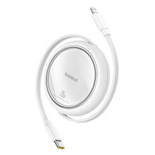 Kaabel USB-C/Lightning Baseus Free2Pull, 1 m, valge