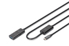 Pikenduskaabel USB-C/USB-A Digitus DA-73111, 10 m, must