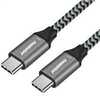 Kaabel USB-C Premiumcord, 3.2 Gen 2, 2 m, 100 W, puuvillpunutis