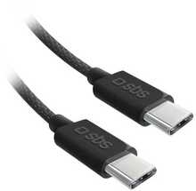 Kaabel USB-C SBS TECABLETISSUETCK, 1,5 m, must