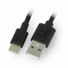 Kaabel USB-C/USB-A Goobay 59122, 2 m, must