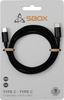 Kaabel USB-C Sbox TYPEC-1-B, 1 m, must