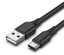 Kaabel USB-A/USB-C Vention CTHBF, 1 m, must