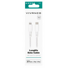 Kaabel USB-C/Lightning Vivanco 62227, 0,5 m, valge