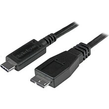 Kaabel USB-C/Micro-B StarTech, 0.5 m, must