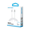 Kaabel USB-C Vention PD 3.1 2.0, 5A, 240W, 2 m, valge