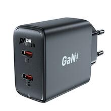 Laadija Acefast A49, 2x USB-C, 35W, must