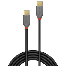 USB-C kaabel Lindy 36872, 2 m, must/hall
