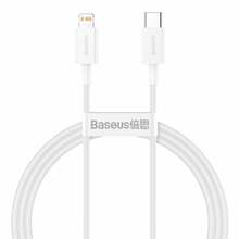 Kaabel USB-C/Lightning Baseus CATLYS-A02, 1 m, valge