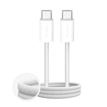 Kaabel USB-C Puro Fabrik 4, 240W, 1 m, valge