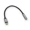 Adapter USB-C Kruger & Matz 3.5mm stereo mini AUX Basic, hõbe, 17.5 cm