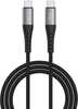 Kaabel USB-C 4smarts PrimeCord, 1.5 m, 60W, must
