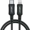 Kaabel USB-C/Lightning Acefast C4-01, 1,8 m, must