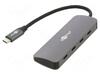 USB-Hub Goobay 76565 Slim 4-Port, USB-C – USB-C, 10 Gbit/s, hall