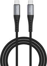 Kaabel USB-C 4smarts PrimeCord, 1.5 m, 60W, must