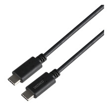 USB-C kaabel DELTACO USBC-1501-LSZH, 1 m, must