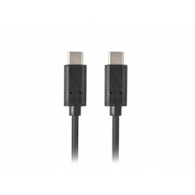 Kaabel USB-C Lanberg CA-CMCM-10CU-0010-BK, 1 m, must