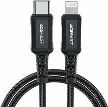 Kaabel USB-C/Lightning Acefast C4-01, 1,8 m, must