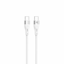 USB-C kaabel Tellur Silicone TLL155501, PD60W, 1 m, valge
