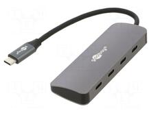 USB-Hub Goobay 76565 Slim 4-Port, USB-C – USB-C, 10 Gbit/s, hall