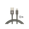 USB-C kaabel Swissten SW-QU-TYPC-3.1-1.2m-GR, 1,2 m, hall