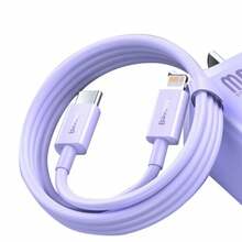 Kaabel USB-C/Lightning Baseus Superior Series, 1 m, lilla
