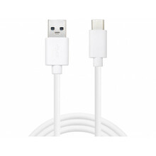 Kaabel USB-C/USB-A Sandberg 136-15, 1 m, valge