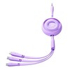 Kaabel 3in1 Joyroom, USB-C/Lightning/Micro USB, 1 m, lilla
