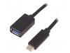 Kaabel USB 3.0/USB-C Qoltec, 0.25 m, must