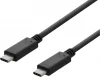 Kaabel USB-C Deltaco USBC-2002, 2 m, 3A, must