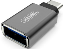 Adapter USB-C/USB-A Unitek Y-A025CGY, metall