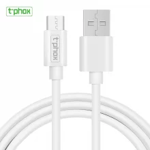 Kaabel USB-A/USB-C T-Phox Exceed, 15W, 1 m, valge