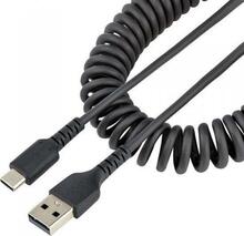 Kaabel USB-A/USB-C StarTech R2ACC-50C-USB-CABLE, 50 cm, must