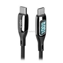 Kaabel USB-C SBS TECABLETCCLED100WK, 1 m, must